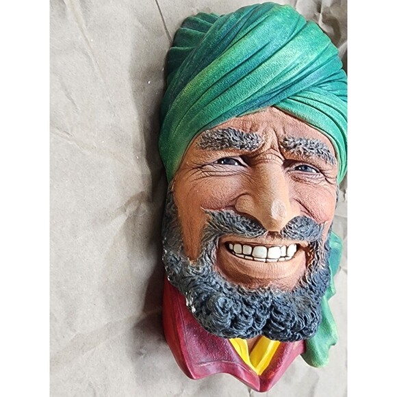 GORGEOUS BOSSONS VTG CHALKWARE HEAD CONGLETON ENGLAND - PUNJABI - Picture 7 of 8
